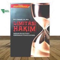 Limitasi Hakim Gagasan Rekonstruksi Kewenangan Pengadilan Niaga